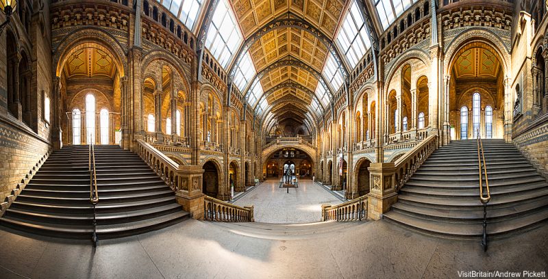 Image Credit: VisitBritain/Andrew Pickett - The Natural History Museum in Kensington