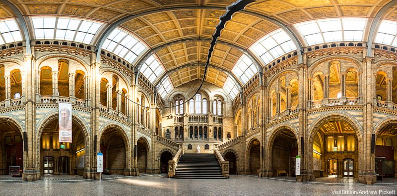 Image Credit: VisitBritain/Andrew Pickett - The Natural History Museum in Kensington